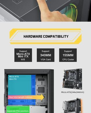 Корпус для ПК GAMEMAX (Aero Mini) [303294]