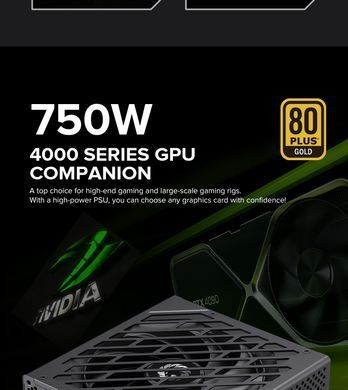 Блок живлення GAMEMAX (GX-750 PRO BK(ATX3.1PCIe5.1)) [304285]
