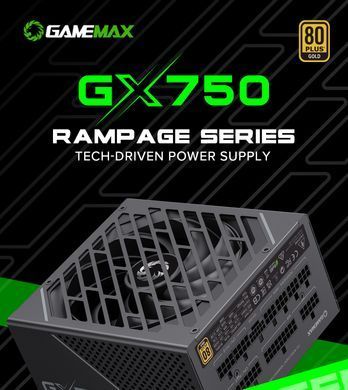 Блок живлення GAMEMAX (GX-750 PRO BK(ATX3.1PCIe5.1)) [304285]