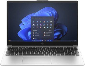 Ноутбук HP 250R-G10 15.6" FHD IPS, Intel 3-100U, 16GB, F512GB, UMA, Win11P, сріблястий (AD1T1ET) [108034]
