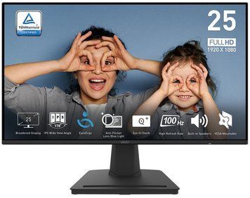 Монітор MSI 24.5" PRO MP252 HDMI, DP, MM, IPS, 100Hz, 1ms, sRGB 100%, AdaptiveSync (9S6-3PC4CT-017) [113233]