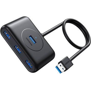 USB-хаб UGREEN CR113 USB 3.0 Hub 1m (Black) (UGR-20291) [803347]