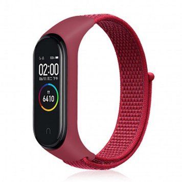 Ремінець BeCover Nylon Style для Xiaomi Mi Smart Band 5/Mi Smart Band 6 Red (705431) [604625]