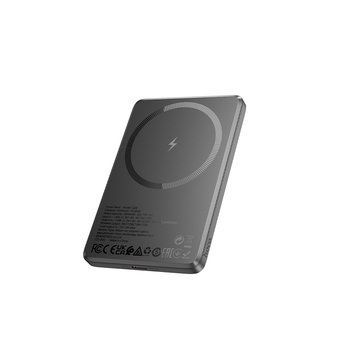 Зовнішній акумулятор HOCO Q26 Joy PD20W magnetic fast charging power bank(5000mAh) metal gray (6942007624039) [806293]
