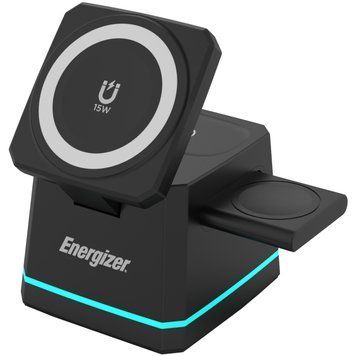 Зарядний пристрій Wireless 15W 3-in-1 Fast Charger black Energizer (WCP307) [404665]
