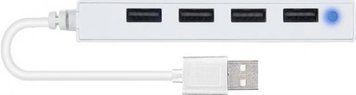 USB-хаб SpeedLink Snappy Slim 4 ports White (SL-140000-WE) [605104]