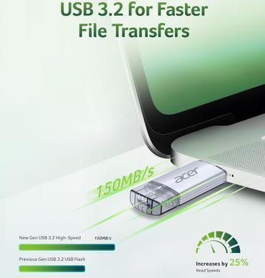 USB Flash Acer UT300 16GB Dual Drive USB-C & USB-A USB 3.2 Gen1, Retail (BL.9BWWA.587) [405413]