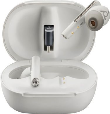 Навушники TWS Poly Voyager Free 60+ Earbuds + BT700C + TSCHC White (7Y8G6AA) [401889]