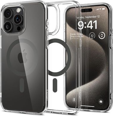 Чохол-накладка Spigen Ultra Hybrid MagFit для Apple iPhone 15 Pro Max Graphite (ACS06577) [614840]
