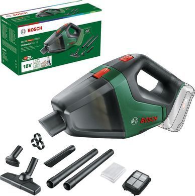 Пилосос професійний акумуляторний Bosch UniversalVac 18 18В 9кПа контейнер 0.5л 1.3кг без АКБ та ЗП (0.603.3B9.102) [105715]