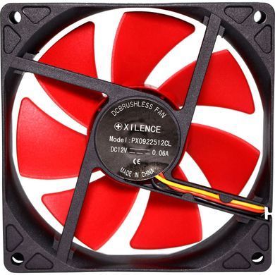 Вентилятор для корпуса 92mm Xilence XPF92.R Red/Black, Retail Box (XF038) [403397]