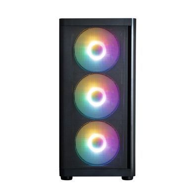 Корпус Zalman M4 SE без БЖ, 1xUSB3.0, 2xUSB2.0, 6x120мм FRGB, VGA 320мм, LCS ready, TG Side Panel, mATX, чорний (M4SEBLACK) [113936]