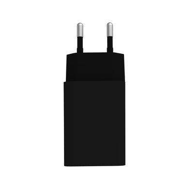 Мережевий зарядний пристрій ColorWay (1USBx3A) QC3.0 Black + кабель MicroUSB (CW-CHS013QCM-BK) [612552]