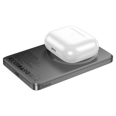 Зовнішній акумулятор HOCO Q26 Joy PD20W magnetic fast charging power bank(5000mAh) metal gray (6942007624039) [806293]