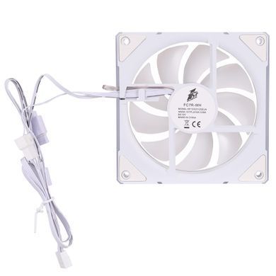 Вентилятор 1stPlayer FC7 White (FC7-WH-1IN1) [609130]