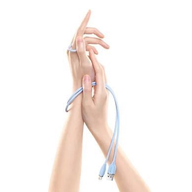 Кабель Baseus Jelly Liquid Silica Gel Fast Charging Data Cable USB to iP 2.4A 2m Blue (CAGD000103) [802338]