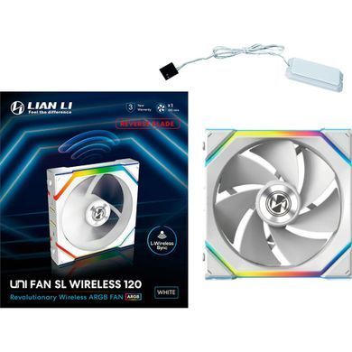 Вентилятор Lian Li Uni Fan SL Wireless Reverse 120-1 White (G99.12RSL1W1W.00) [618251]