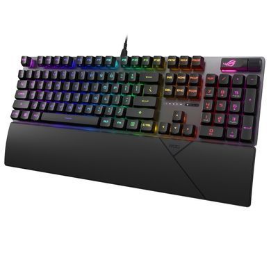 Клавіатура механічна ASUS ROG Strix Scope II, 105key, RX Red, USB-A, EN/RU/UK, RGB, чорний (90MP0350-BKMA00) [103597]