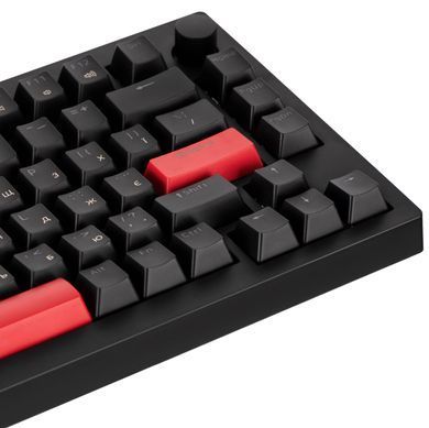Клавіатура механічна Lemokey X4 84Key, Keychron Brown, USB-A, QMK/VIA, EN/UKR, Red led, чорний (X4-A3-UA) [103647]