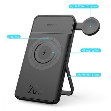 Універсальна мобільна батарея Proove Power Stand 2 in 1 20W 10000mAh Black (PBPS20030001) [613245]