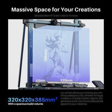 Друкарка 3D ELEGOO Neptune 4 Plus (FDM 1.75 mm 0.4 mm 320&times;320&times;385 mm WiFi WLAN USB сірий) (50.201.015300) [404736]