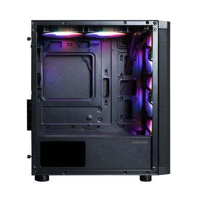Корпус Zalman M4 SE без БЖ, 1xUSB3.0, 2xUSB2.0, 6x120мм FRGB, VGA 320мм, LCS ready, TG Side Panel, mATX, чорний (M4SEBLACK) [113936]