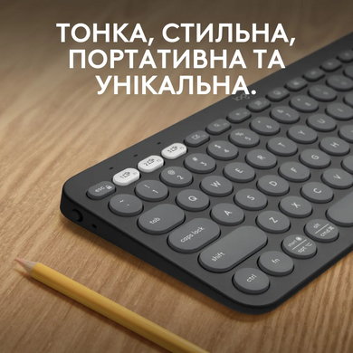 Клавіатура Logitech K380s Pebble Keys 2 Tonal Graphite (L920-011851) [204070]