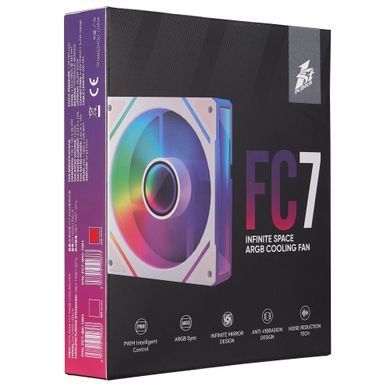 Вентилятор 1stPlayer FC7 White (FC7-WH-1IN1) [609130]