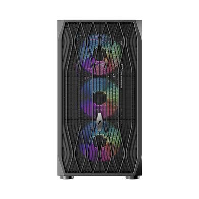 Корпус 1stPlayer Black без БЖ (AY7-BK-4F1) [608765]