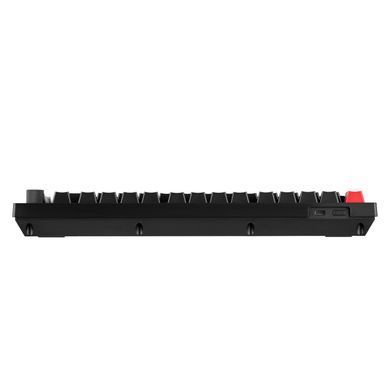Клавіатура механічна Lemokey X4 84Key, Keychron Brown, USB-A, QMK/VIA, EN/UKR, Red led, чорний (X4-A3-UA) [103647]