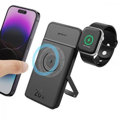 Універсальна мобільна батарея Proove Power Stand 2 in 1 20W 10000mAh Black (PBPS20030001) [613245]