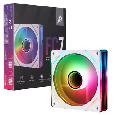 Вентилятор 1stPlayer FC7 White (FC7-WH-1IN1) [609130]