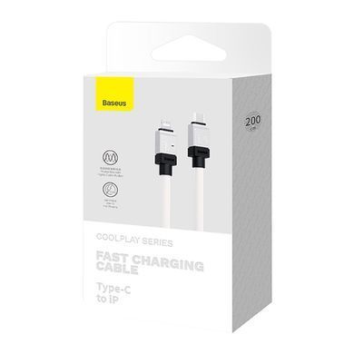 Кабель Baseus CoolPlay Series Fast Charging Cable Type-C to iP 20W 2m White (CAKW000102) [802545]