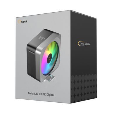 Система охолодження для комп'ютерного процесора DELTA A40 EX BK DIGITAL OCYPUS (DELTA-A40-BK1NAWD00E-GL) [503600]