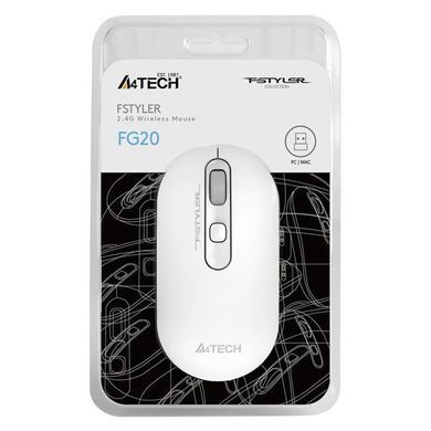 Миша бездротова A4Tech FG20 White (FG20 (White)) [606415]