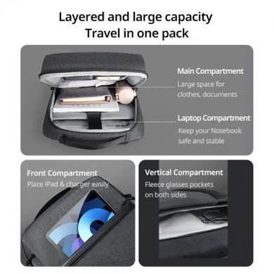 Рюкзак UGREEN LP664 Laptop Backpack B02 Dark Grey (Up to 15.6'') (UGR-90798) [805455]