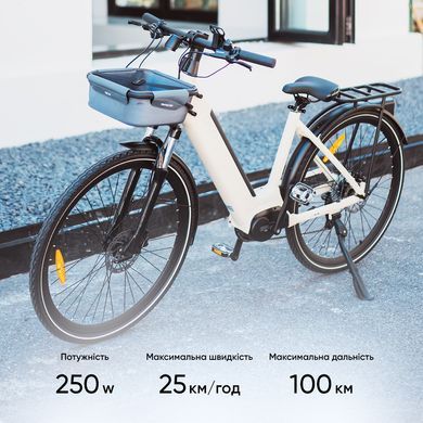 Електровелосипед OKAI Beige 28', 250(500)W, 14.4Ah, 100km, 25km\h, NFC, App, 29kg (EB10) [800014]