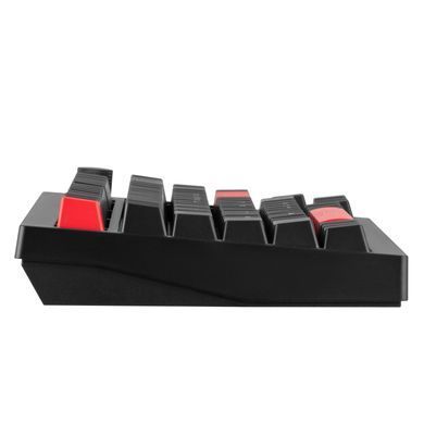 Клавіатура механічна Lemokey X4 84Key, Keychron Brown, USB-A, QMK/VIA, EN/UKR, Red led, чорний (X4-A3-UA) [103647]
