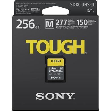 Карта пам'яті Sony SDXC 256GB C10 UHS-II U3 V60 R277/W150MB/s Tough (SFM256T.SYM) [110466]