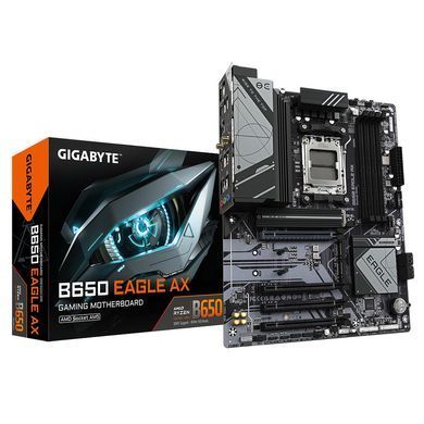 Материнська плата GIGABYTE B650 EAGLE AX sAM5 B650 4xDDR5 M.2 HDMI DP Wi-Fi BT ATX (B650_EAGLE_AX) [109468]