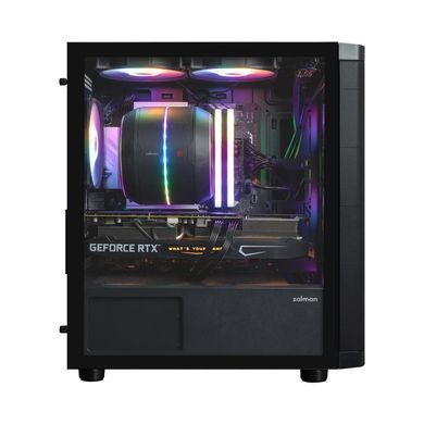 Корпус Zalman M4 SE без БЖ, 1xUSB3.0, 2xUSB2.0, 6x120мм FRGB, VGA 320мм, LCS ready, TG Side Panel, mATX, чорний (M4SEBLACK) [113936]