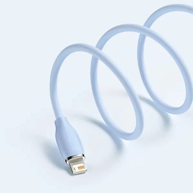 Кабель Baseus Jelly Liquid Silica Gel Fast Charging Data Cable USB to iP 2.4A 2m Blue (CAGD000103) [802338]