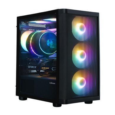 Корпус Zalman M4 SE без БЖ, 1xUSB3.0, 2xUSB2.0, 6x120мм FRGB, VGA 320мм, LCS ready, TG Side Panel, mATX, чорний (M4SEBLACK) [113936]