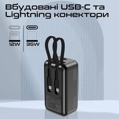 Універсальна мобільна батарея Promate Mavrix 10000mAh 35W Black (mavrix.black) [603481]