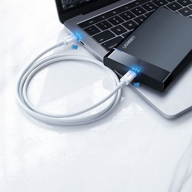 Кабель USB 2.0 Type-C M-M, 1.5 м, 60W Білий, ABS Cover US264 UGREEN (60519) [402386]