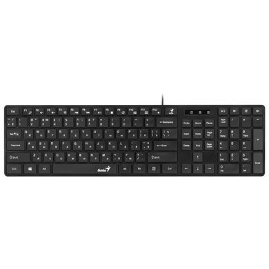Комплект клавіатура та миша Genius SlimStar C-126, EN/UKR/RU, чорний (31330007407) [103547]