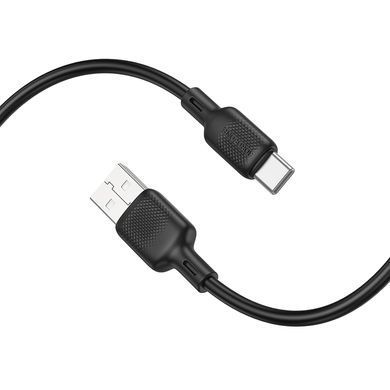 Кабель BOROFONE BX113 Lenny silicone charging data cable Type-C(L=3M) Black (6941991115554) [805489]