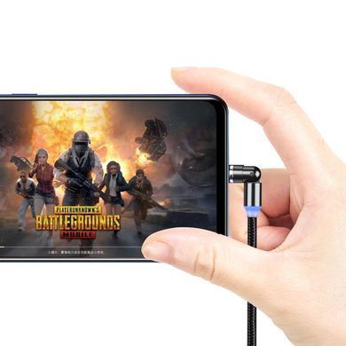 Кабель ColorWay USB - Lightning + micro USB + USB Type-C (M/M), Magnetic Rotation 540&deg;, 2.4 А, 1 м, Black (CW-CBUU037-BK) [603811]