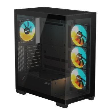 Корпус Gigabyte Aorus C500 Panoramic Stealth Tempered Glass Black без БЖ (GB-C500P ST) [608748]