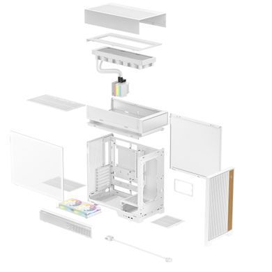 Корпус DeepCool CL6600 White (R-CL6600-WHNNA0-G) [619670]